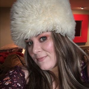 Shearling Sherpa  warm snow bunny hat